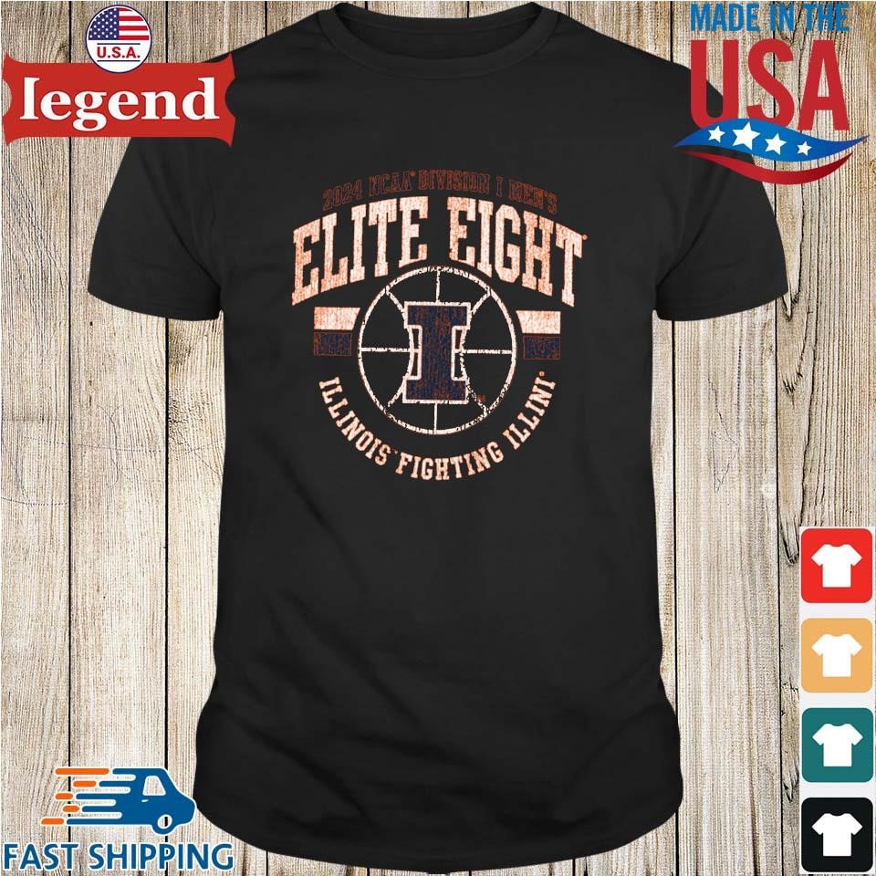 Original Illinois Fighting Illini Elite Eight 2024 Ncaa Division I Men's T-shirt