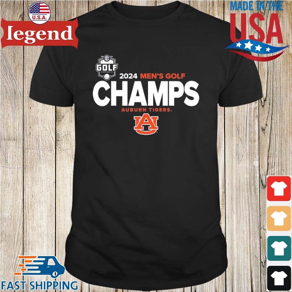 Auburn Tigers 2024 Sec Men's Golf Tournament Champions Locker Room T-shirt