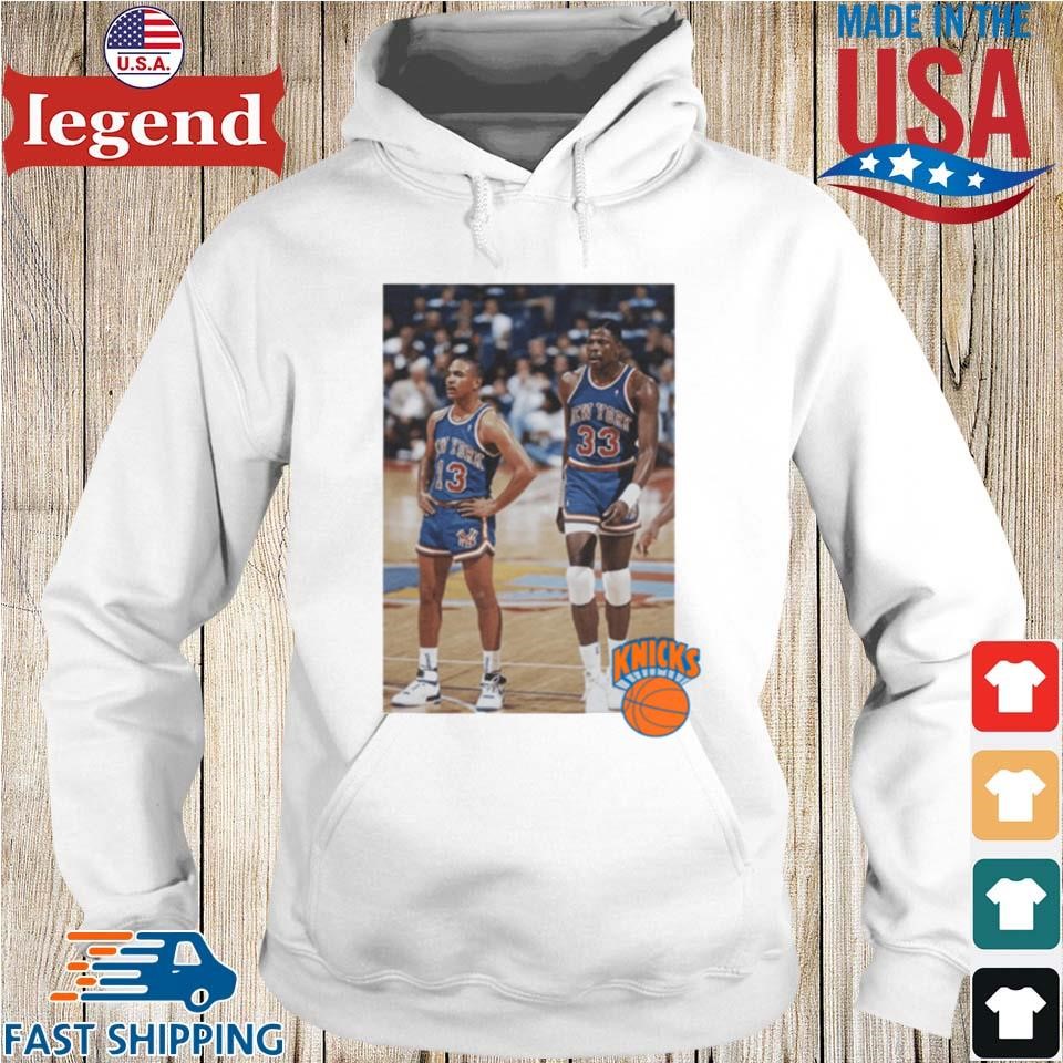 Mark Jackson Patrick Ewing New York Knicks Photo Hoodie trang-min