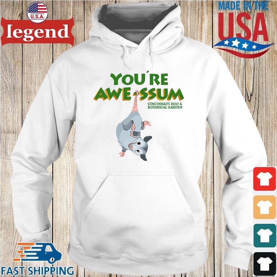 You're Awe-ssum Possum Cincinnati Zoo & Botanical Garden Hoodie trang-min