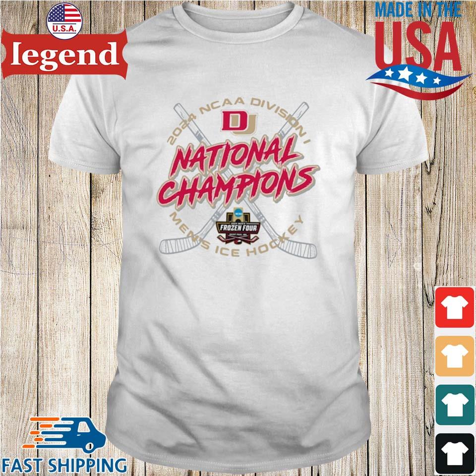 Official Denver Pioneers 2024 NCAA Men's Ice Hockey National Champions  Locker Room t-shirt, hoodie and long sleeve tee