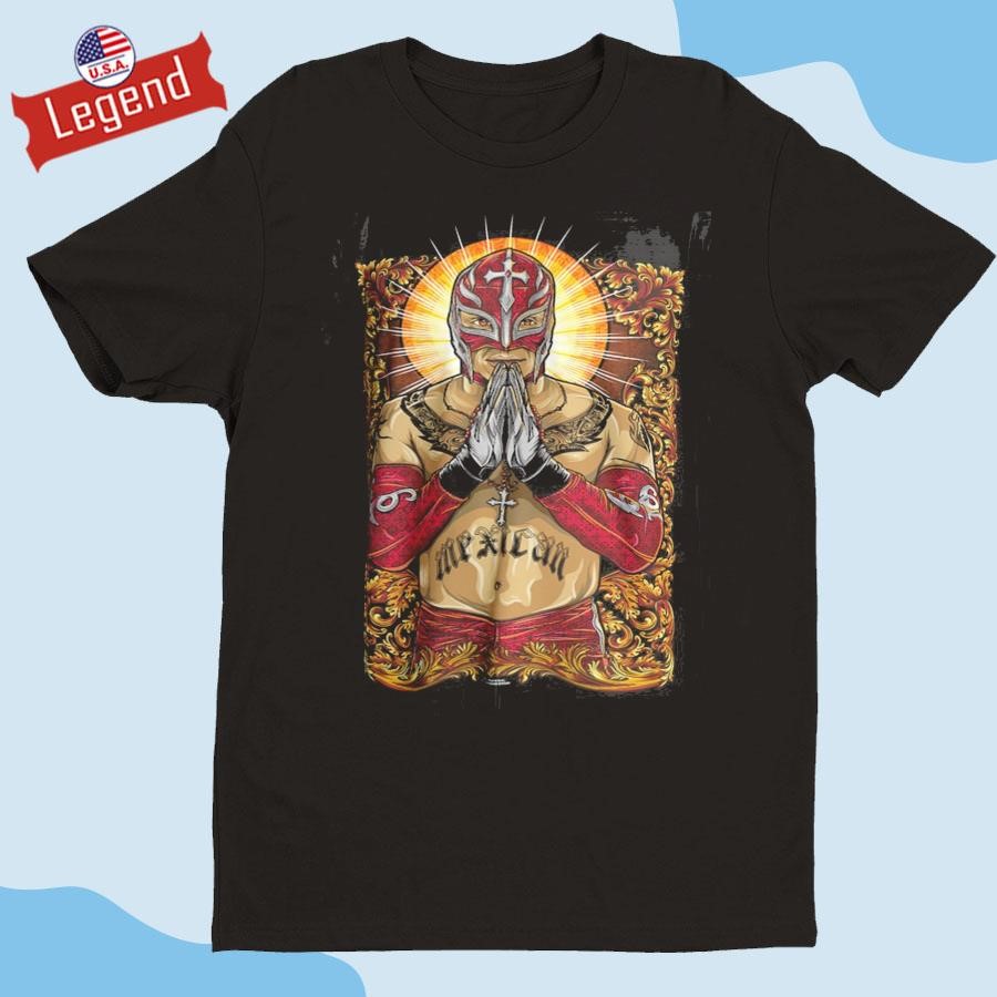 Black Rey Mysterio Portrait T-shirt