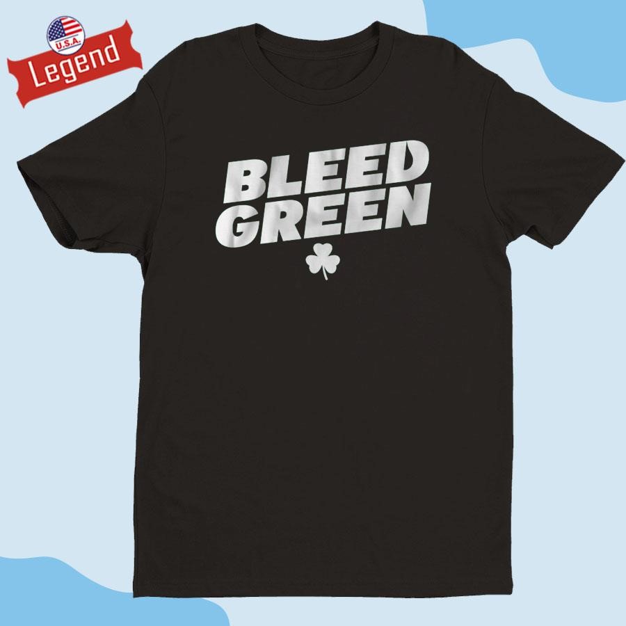 Boston Basketball Bleed Green T-shirt