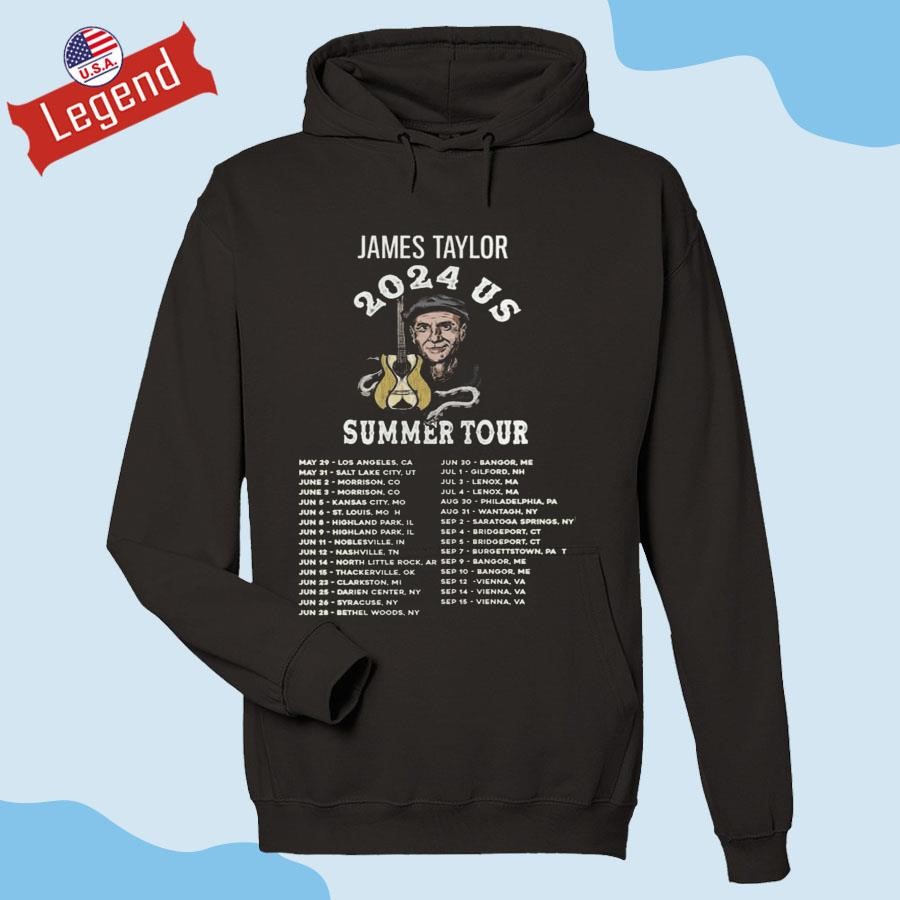 James Taylor 2024 Us Summer Tour 2024 Performance Schedule Hoodie 