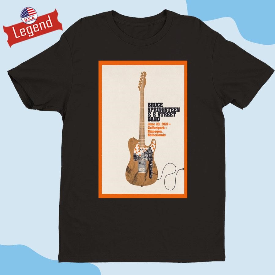 Bruce Springsteen and E Street Band Goffertpark Nijmegen Netherlands June 29 2024 Tour Poster T-shirt