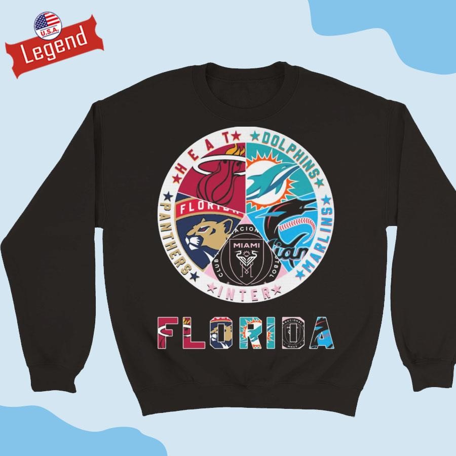 Florida Sports Team Heat Dolphins Marlins Inter And Panthers  T-shirt,Sweater, Hoodie, And Long Sleeved, Ladies, Tank Top, image size:900x900