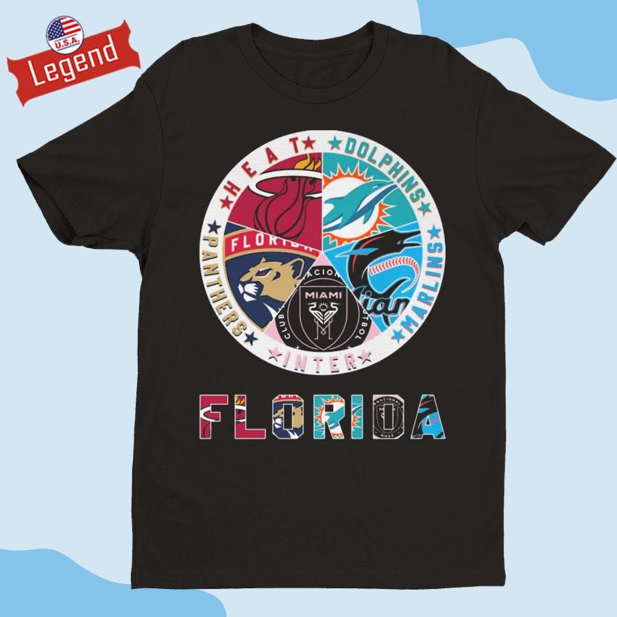 Florida Sports Team Heat Dolphins Marlins Inter And Panthers  T-shirt,Sweater, Hoodie, And Long Sleeved, Ladies, Tank Top, image size:900x900