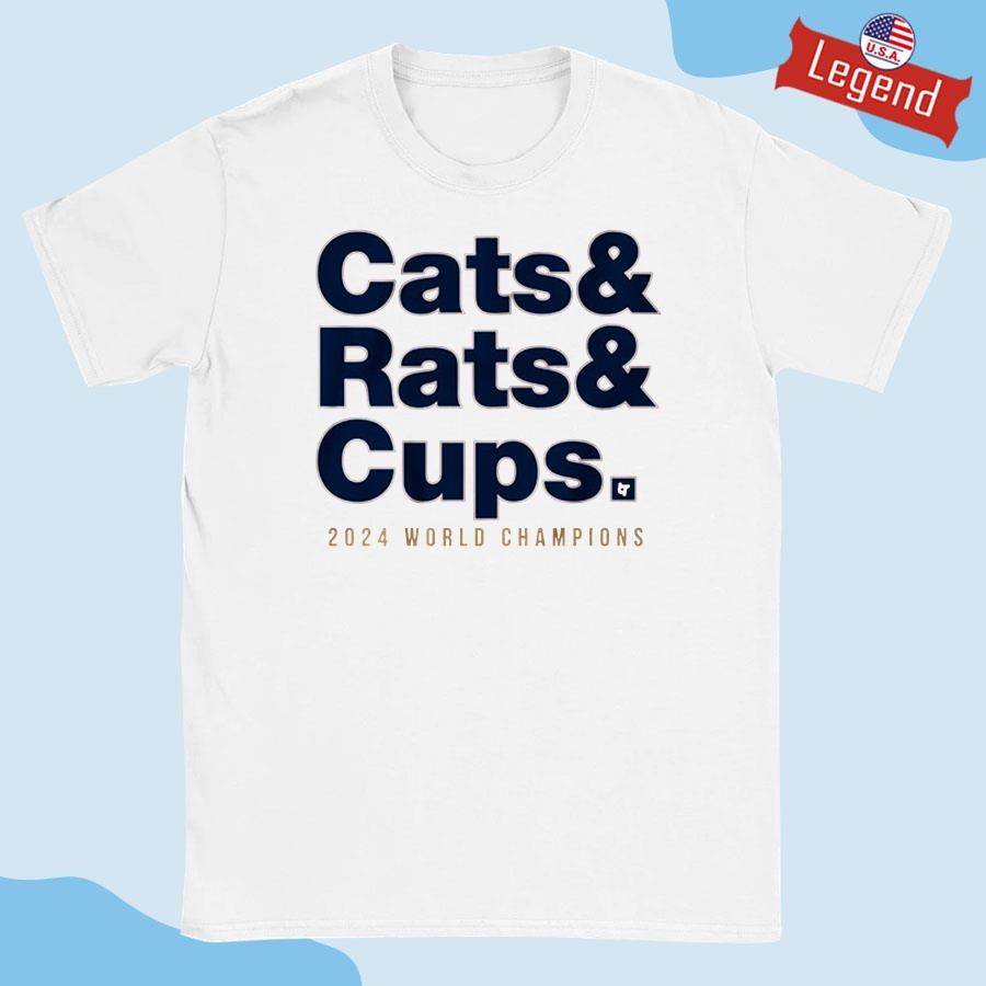 Original Florida Hockey Cats & Rats & Cups 2024 World Champions Shirt