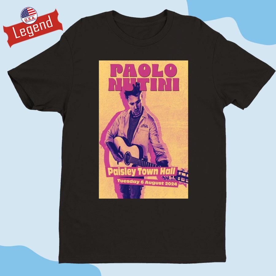 Paolo Nutini August 6 2024 Paisley Town Hall T-shirt