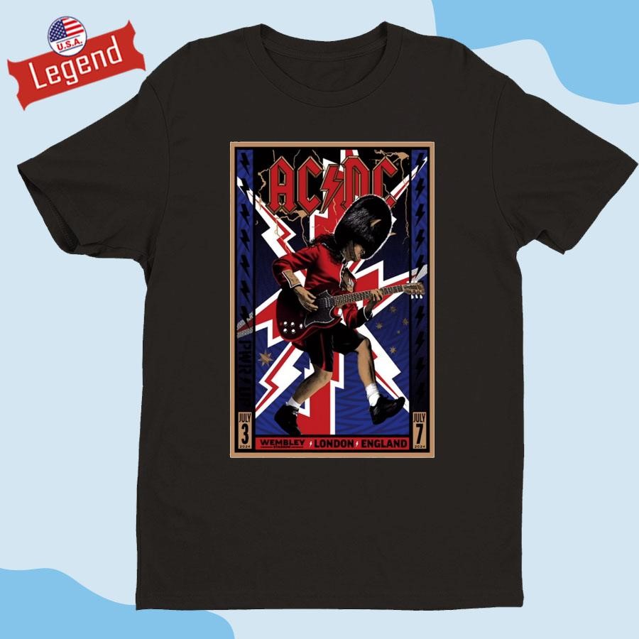 AC DC July July 3, 2024 Wembley Stadium London England T-shirt