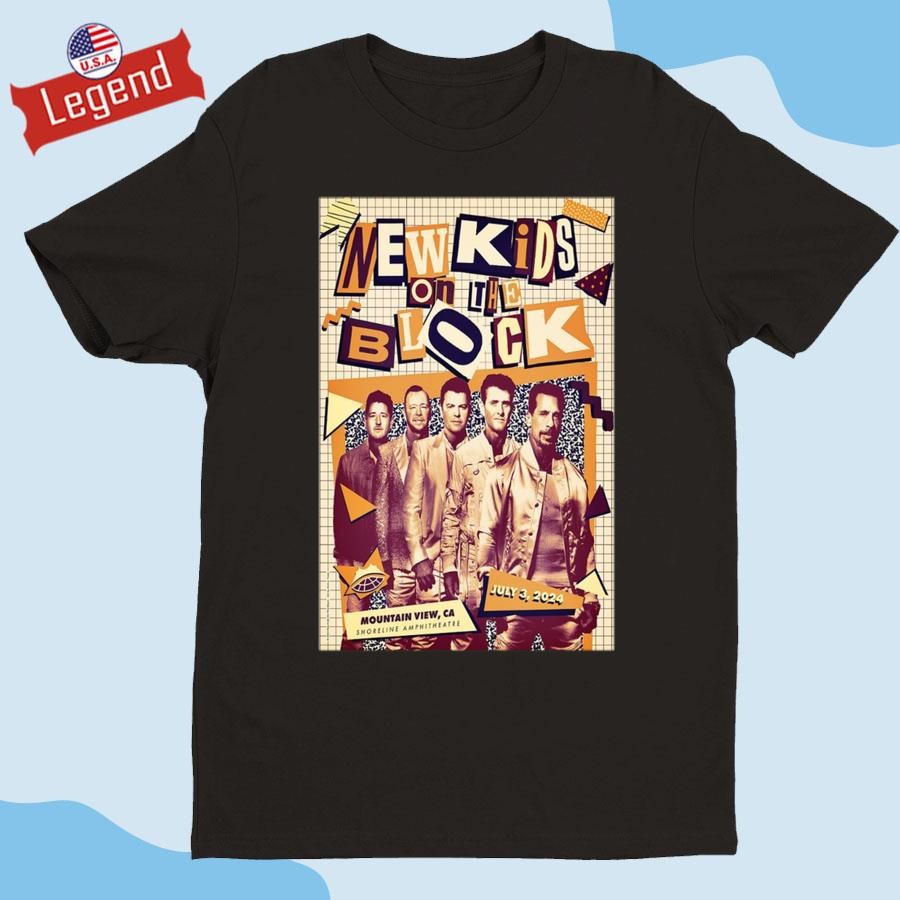 New Kids On The Block Show At Shoreline Amphitheatre On July 3 2024 T-shirt