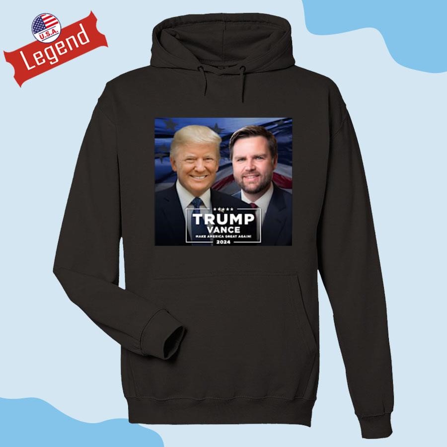 Photo Trump Vance 2024 Make America Great Again 2024 Hoodie 