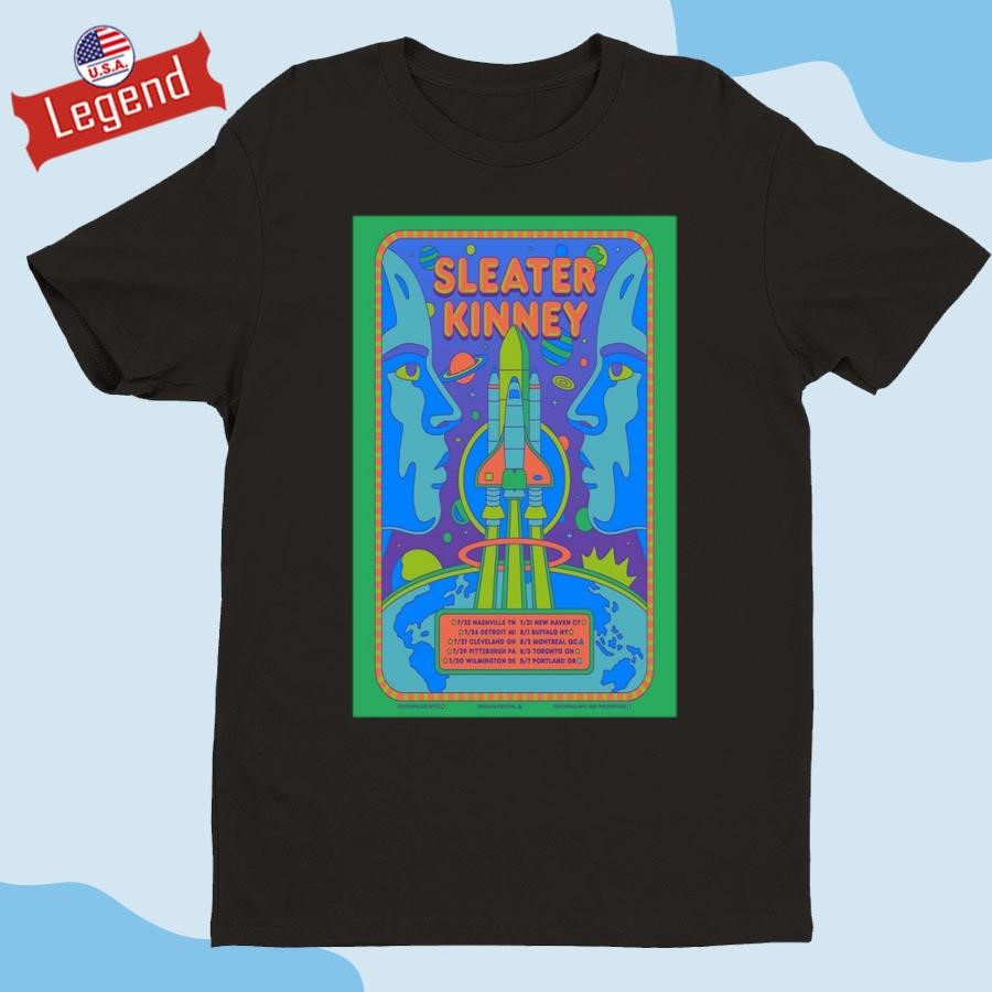 Sleater Kinney North American Tour July 2024 T-shirt