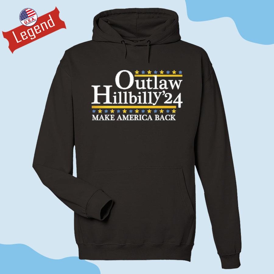 Trump Vance 2024 Outlaw Hillbilly Make America Back Hoodie 