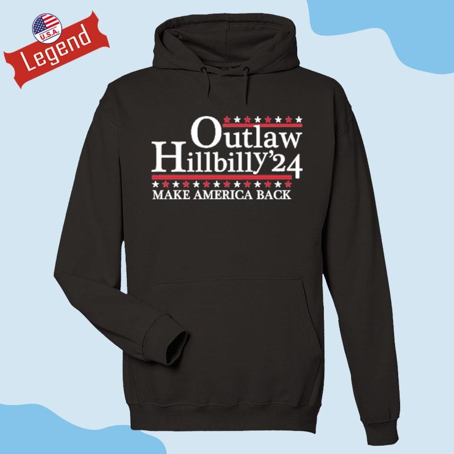 Trump Vance - Trump Vance 2024 Outlaw Hillbilly Make America Back Hoodie 