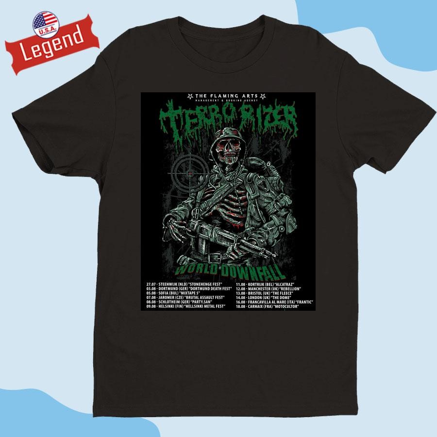 Terrorizer World Downfall 2024 Tour T-shirt,Sweater, Hoodie, And Long  Sleeved, Ladies, Tank Top, image size:900x900