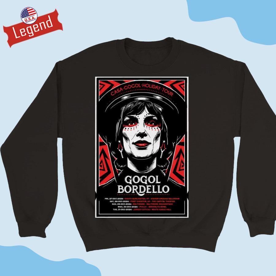 Gogol Bordello Dec 27 31 2024 NYE Show Shirt Sweater Hoodie And Long Sleeved Ladies Tank Top