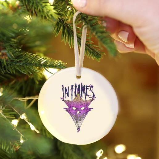 In Flames Pierced Jester Ornament