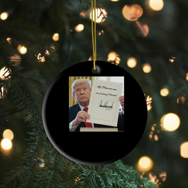 American Trigger Pullers Trump Pronoun Memo Ornament