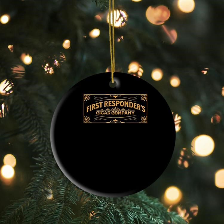 Anthony Raimondi Wearing First Responders Cigar Company Ornament