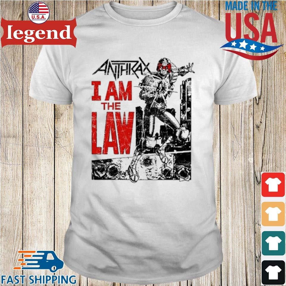 Anthrax I Am The Law Comic Shirt