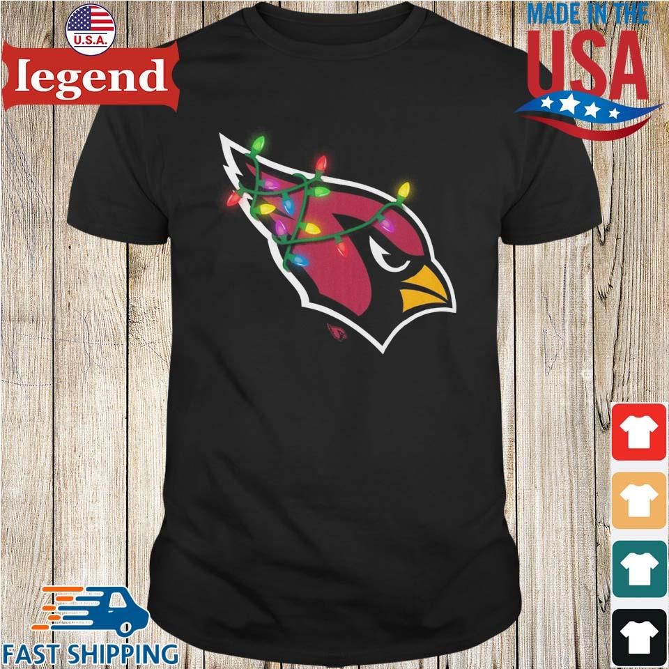 Arizona Cardinals Primary Logo Holiday Lights Shirt