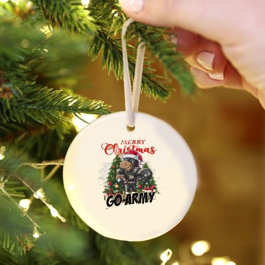 Army West Point Merry Christmas Go Army Ornament