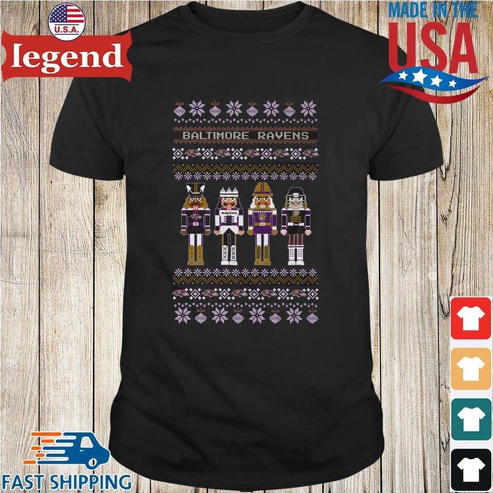 Baltimore Ravens NFL Holiday Nutcracker Ugly 2024 Shirt