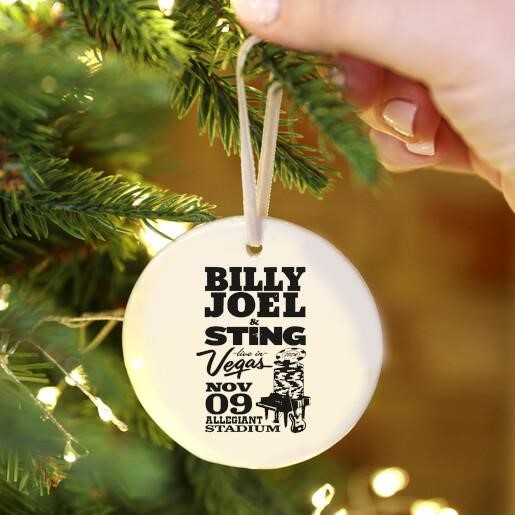 Billy Joel & Sting 11-9-24 Allegiant Stadium Las Vegas Event Ornament