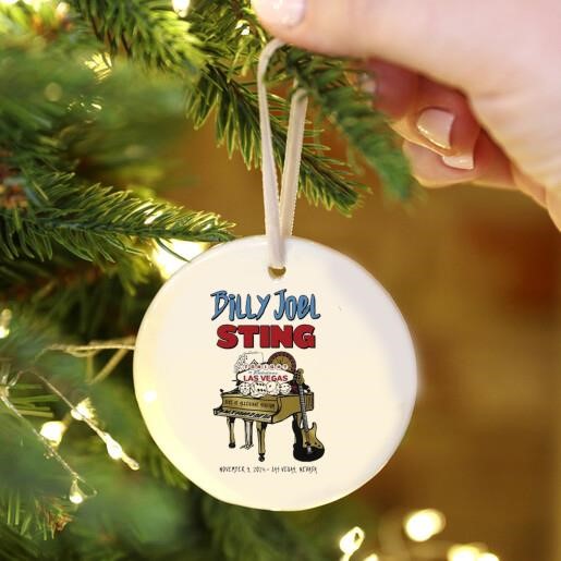 Billy Joel Sting November 9 2024 Las Vegas Event Ornament