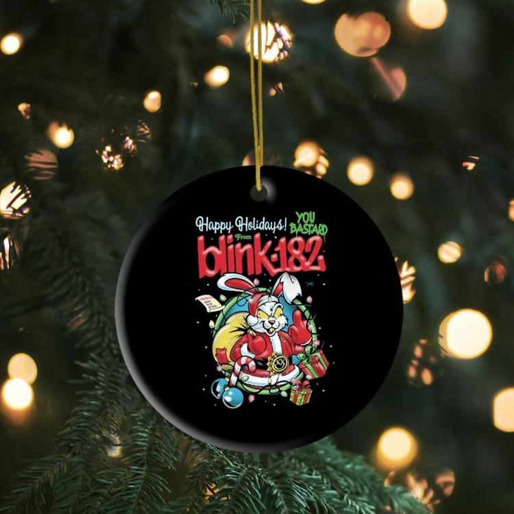 Blink 182 Happy Holidays Ornament