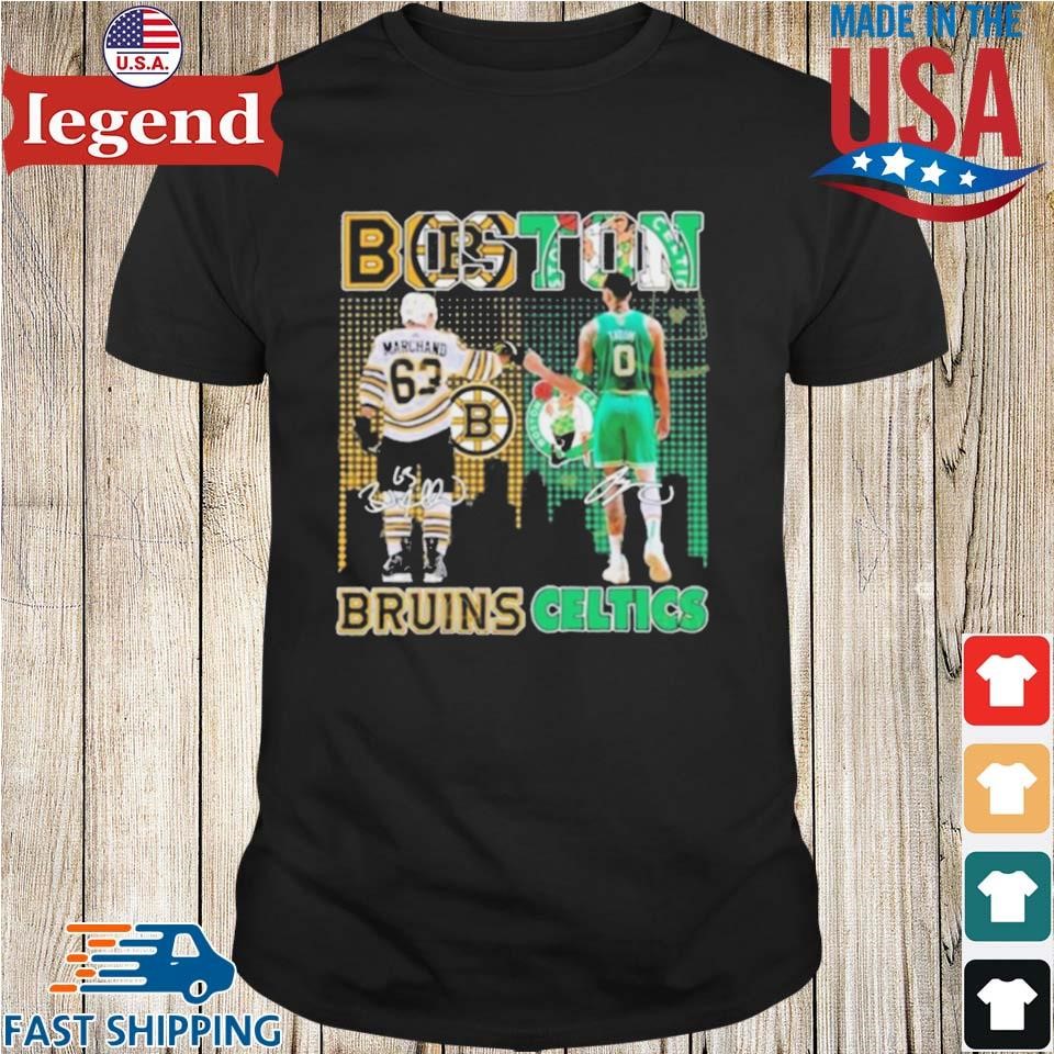 Boston Sports Teams Brad Marchand And Jayson Tatum Signatures Shirt