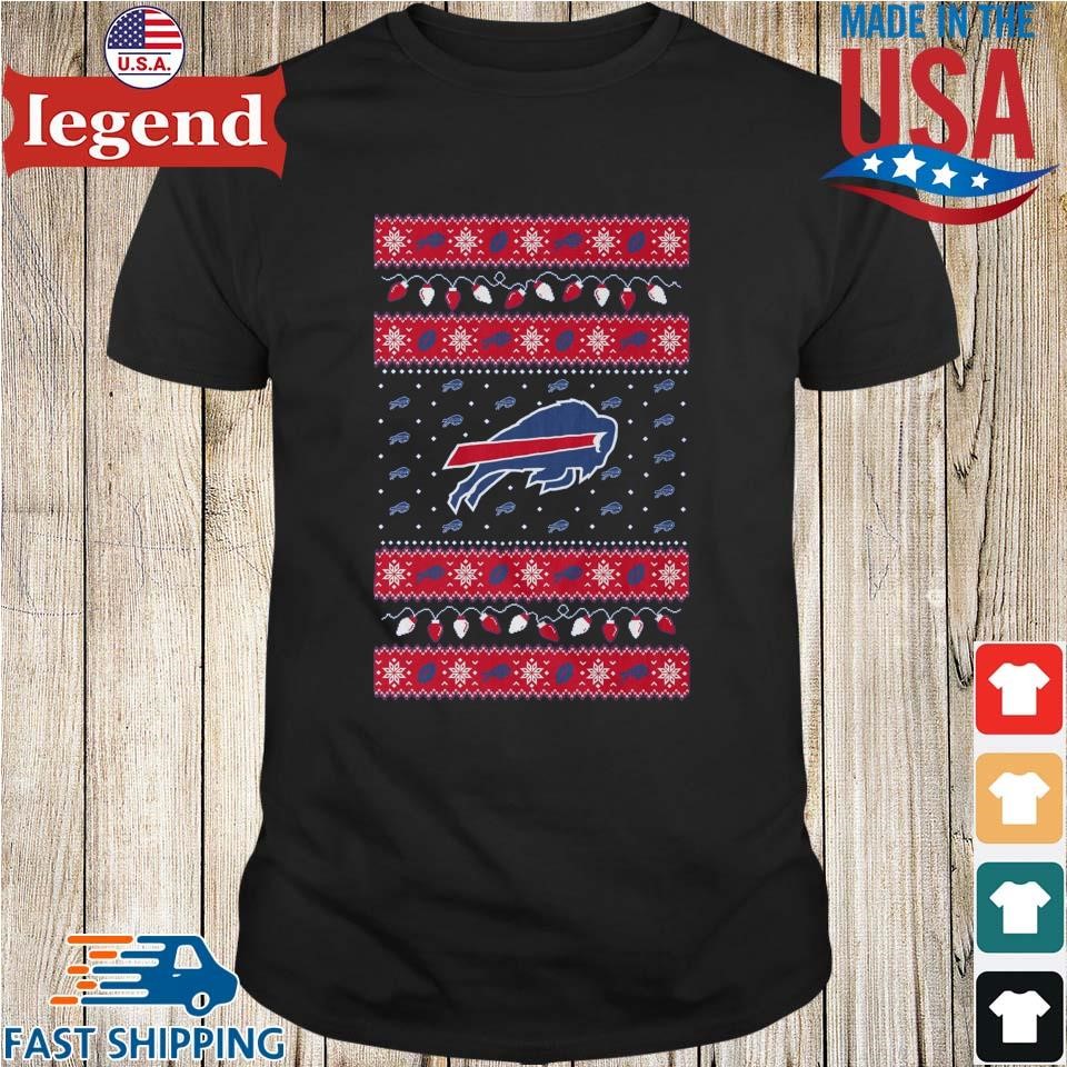 Buffalo Bills Holiday Lights Ugly 2024 Shirt