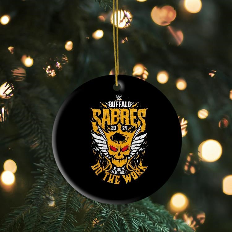 Buffalo Sabres x Cody Rhodes Do The Work 2024 Ornament