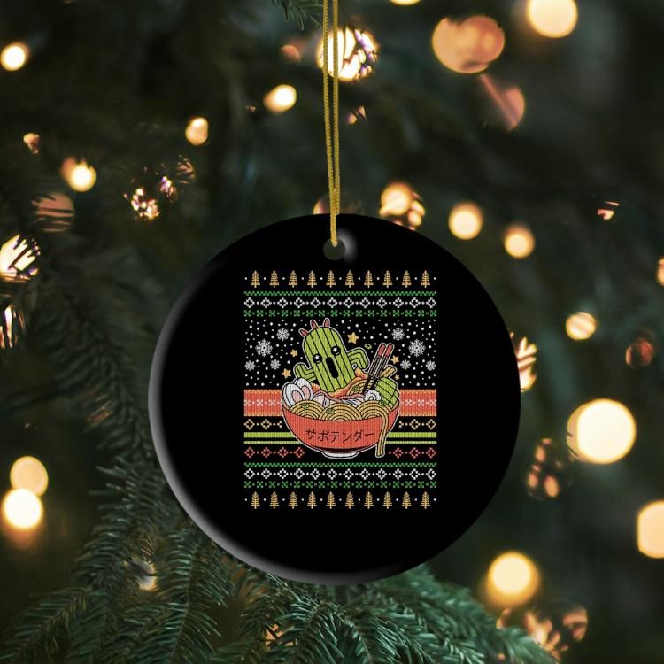 Cactuar Ramen Ugly Christmas Ornament