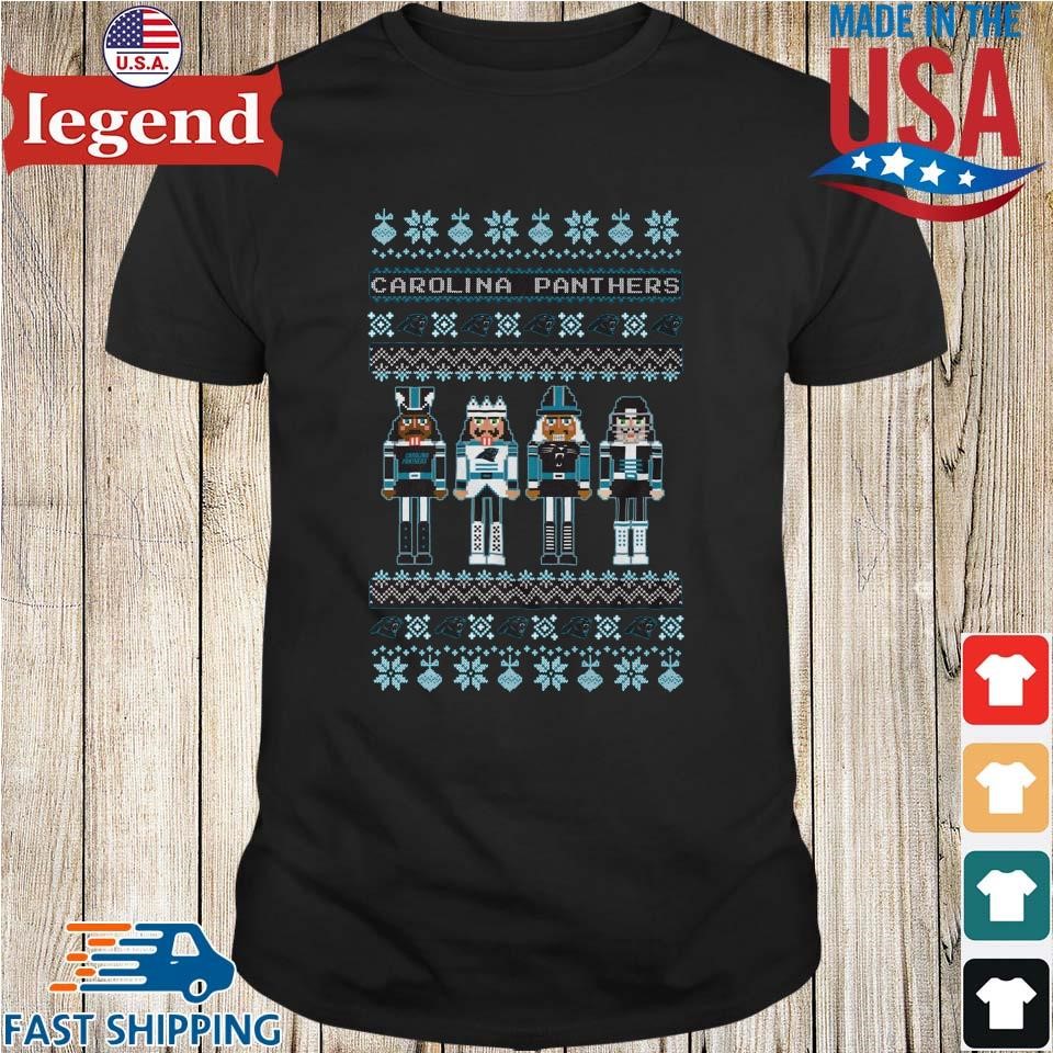 Carolina Panthers NFL Holiday Nutcracker Ugly 2024 Shirt