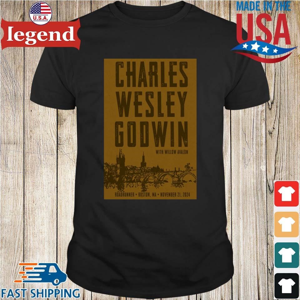 Charles Wesley Godwin Roadrunner Boston, MA November 21 2024 Tour Shirt