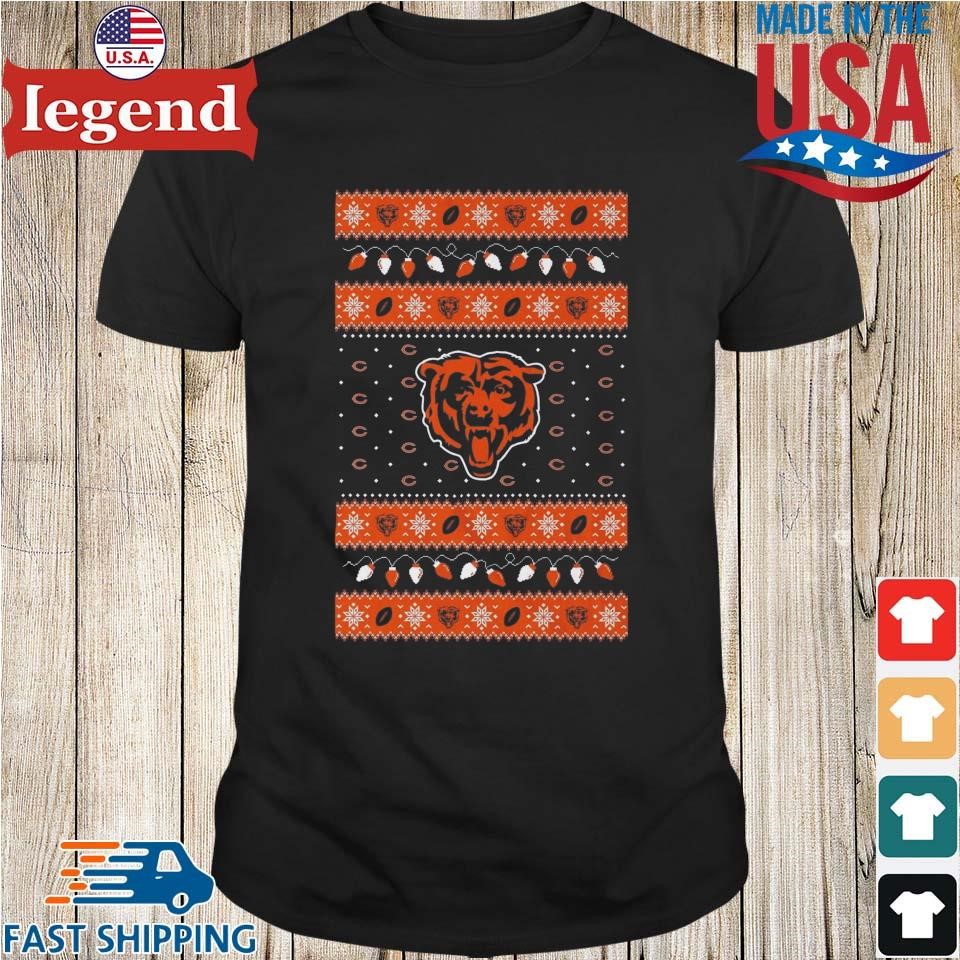 Chicago Bears Holiday Lights Ugly 2024 Shirt