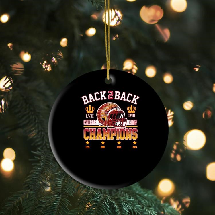 Chiefs Back 2 Back Champions 1970 2020 2023 2024 Ornament