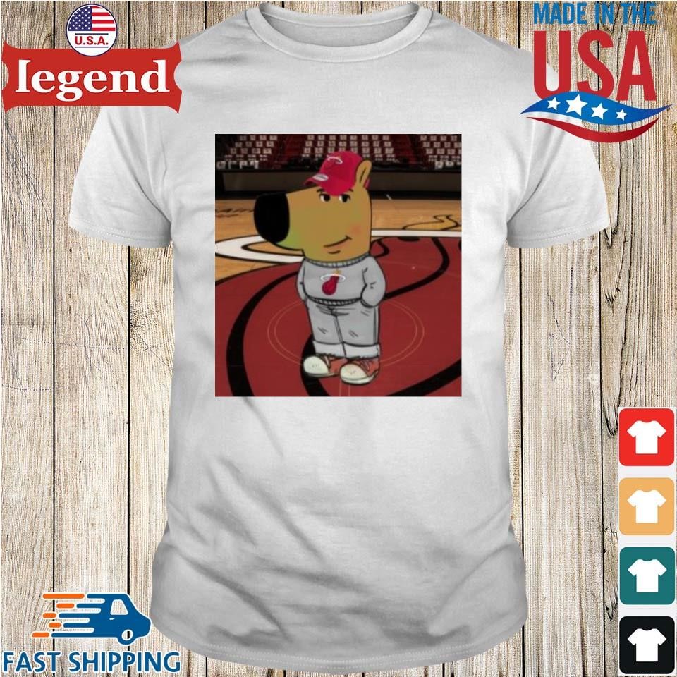 Chill Guy Dog Miami Heat Shirt