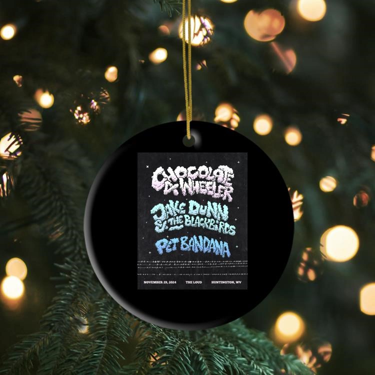 Chocolate 4-wheeler Jake Dunn & The Blackbirds And Pet Bandana On November 29th 2024 Ornament