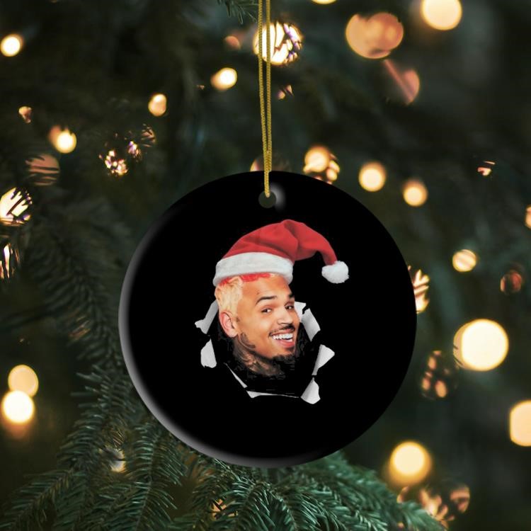 Chris Brown It'S Giving Christmas 2024 Ornament