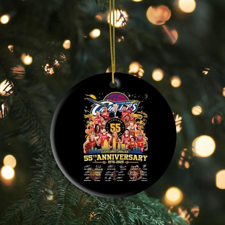 Cleveland Cavalier 55th Anniversary 1970-2025 Glory And Sweat Signatures Ornament