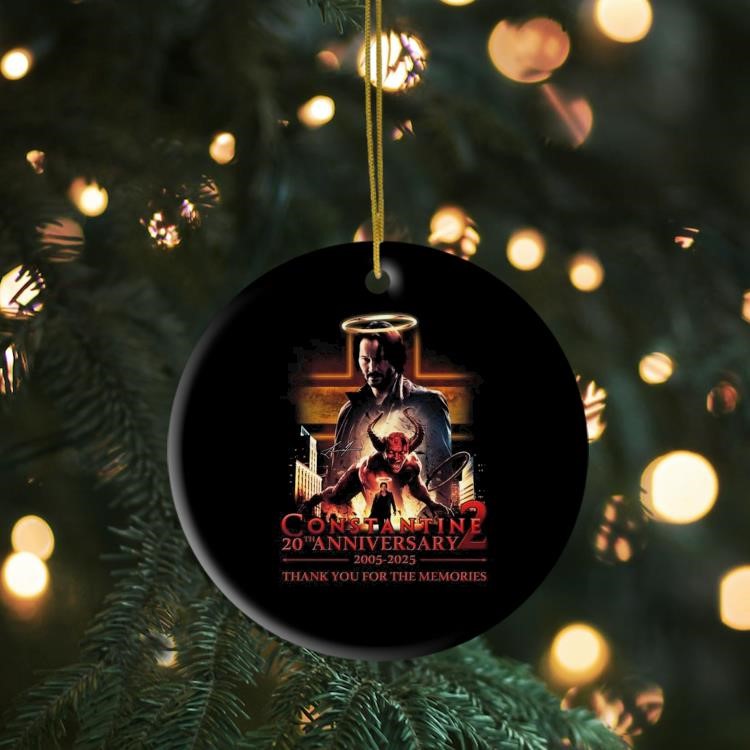 Constantine 20th Anniversary 2005-2025 Thank You For The Memories Ornament