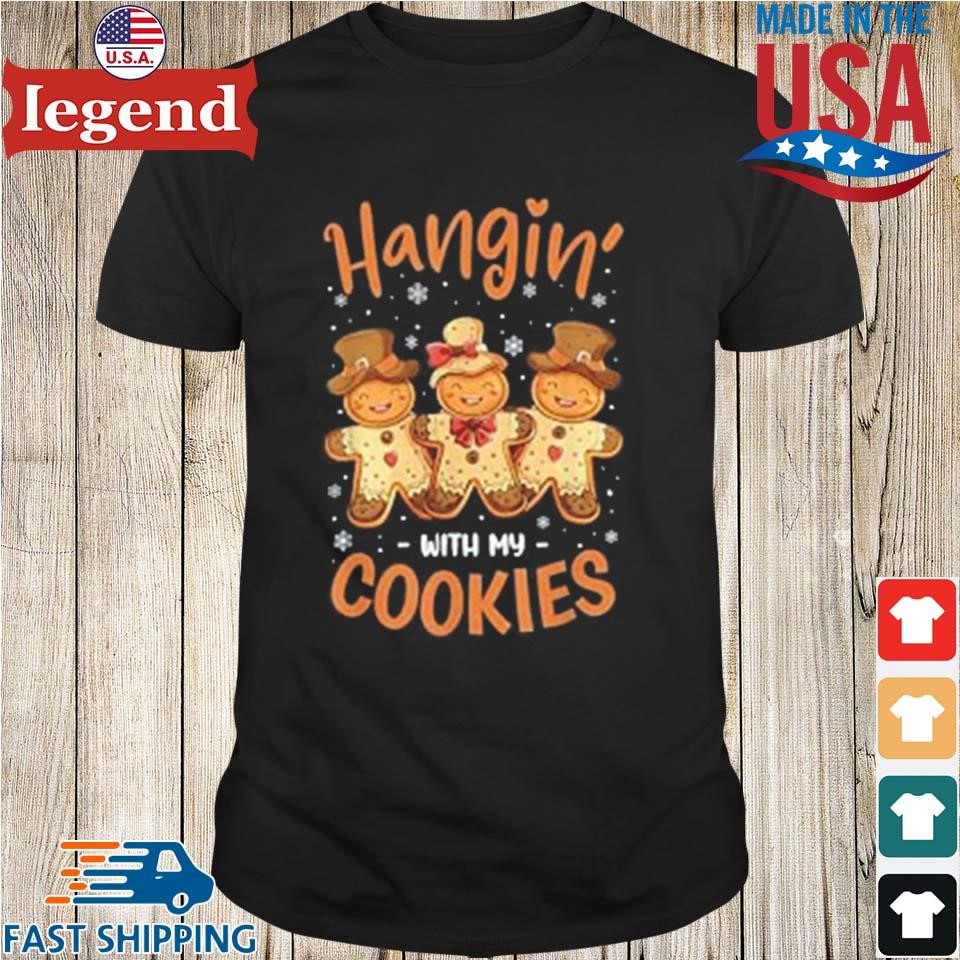 Cute Hanging With My Cookies Design For Cheerful Christmas 2024 Sweater