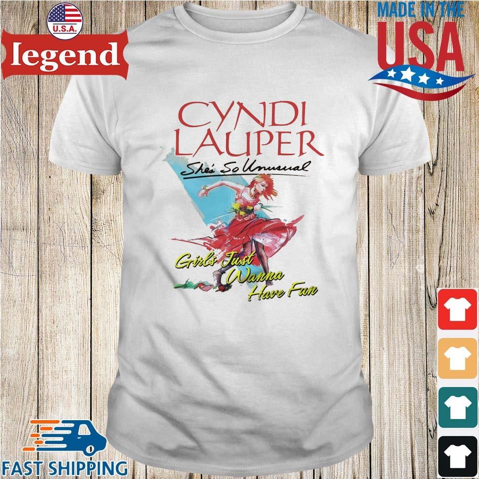 Cyndi Lauper She's So Unusual Girls Just Wanna Have Fun Christmas 2024 Shirt