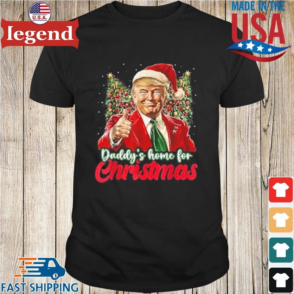 Daddy's Home For Christmas Trump 2024 Sweater