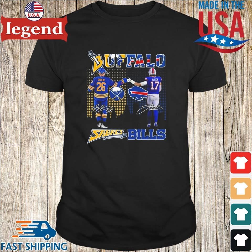 Dahlin Buffalo Sabres x Allen Buffalo Bills Signatures 2024 Shirt