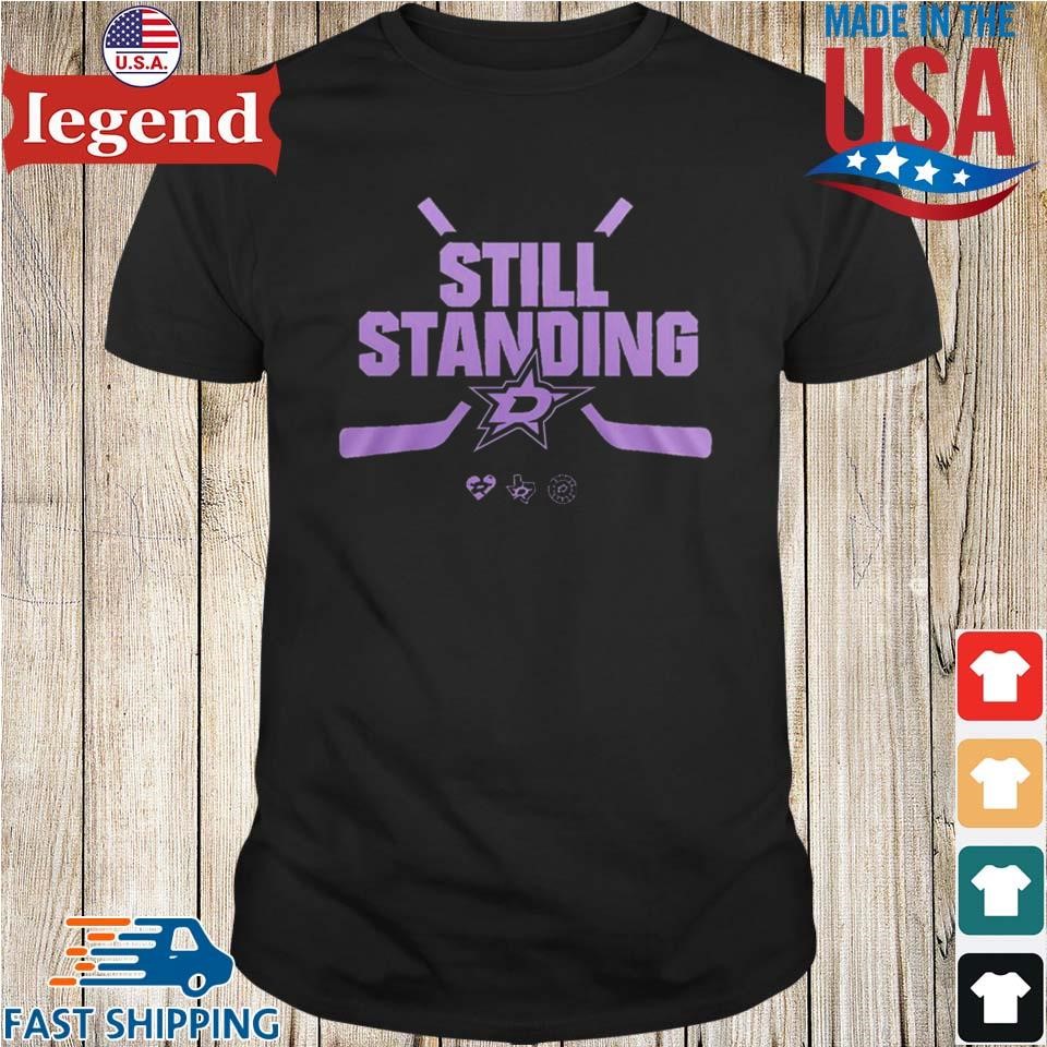 Dallas Stars 2024 Hockey Fights x Cancer Night Still Standing Shirt