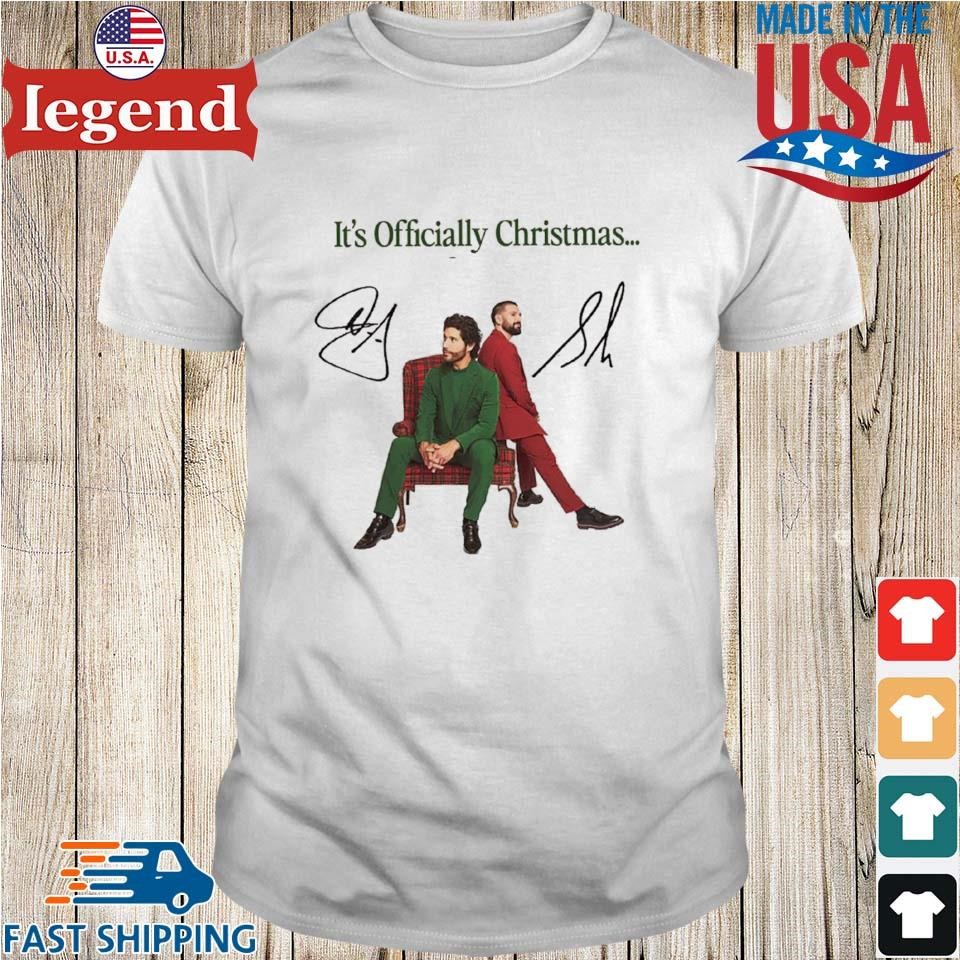 Dan And Shay It's Officially Christmas Album Signature Shirt